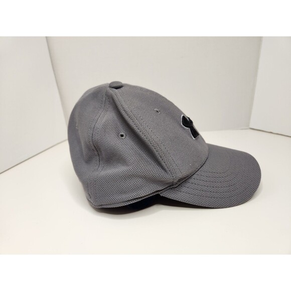 Under Armour Hat‎ Cap Fitted Gray Youth S/M Stretch Logo - Picture 4 of 5